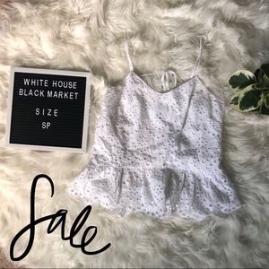 SALE ✨ White House Black Market Eyelet Lace Top